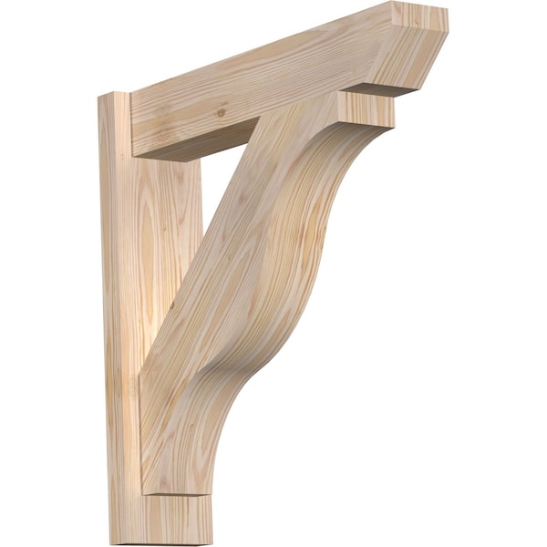 Ekena Millwork Funston Slat Smooth Outlooker, Douglas Fir, 5 1/2"W x 24"D x 24"H OUT06X24X24FST06SDF - main